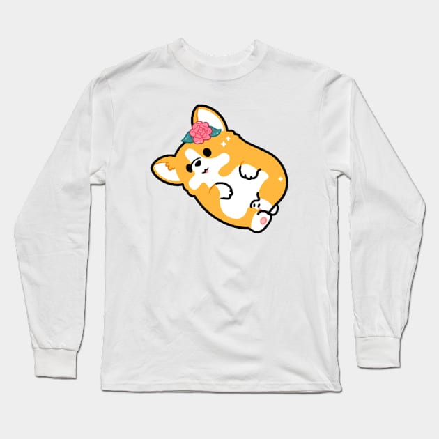 Corgi Long Sleeve T-Shirt by veraphina